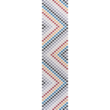 Ainsley Modern Cottage Checkerboard Washable Area Rug